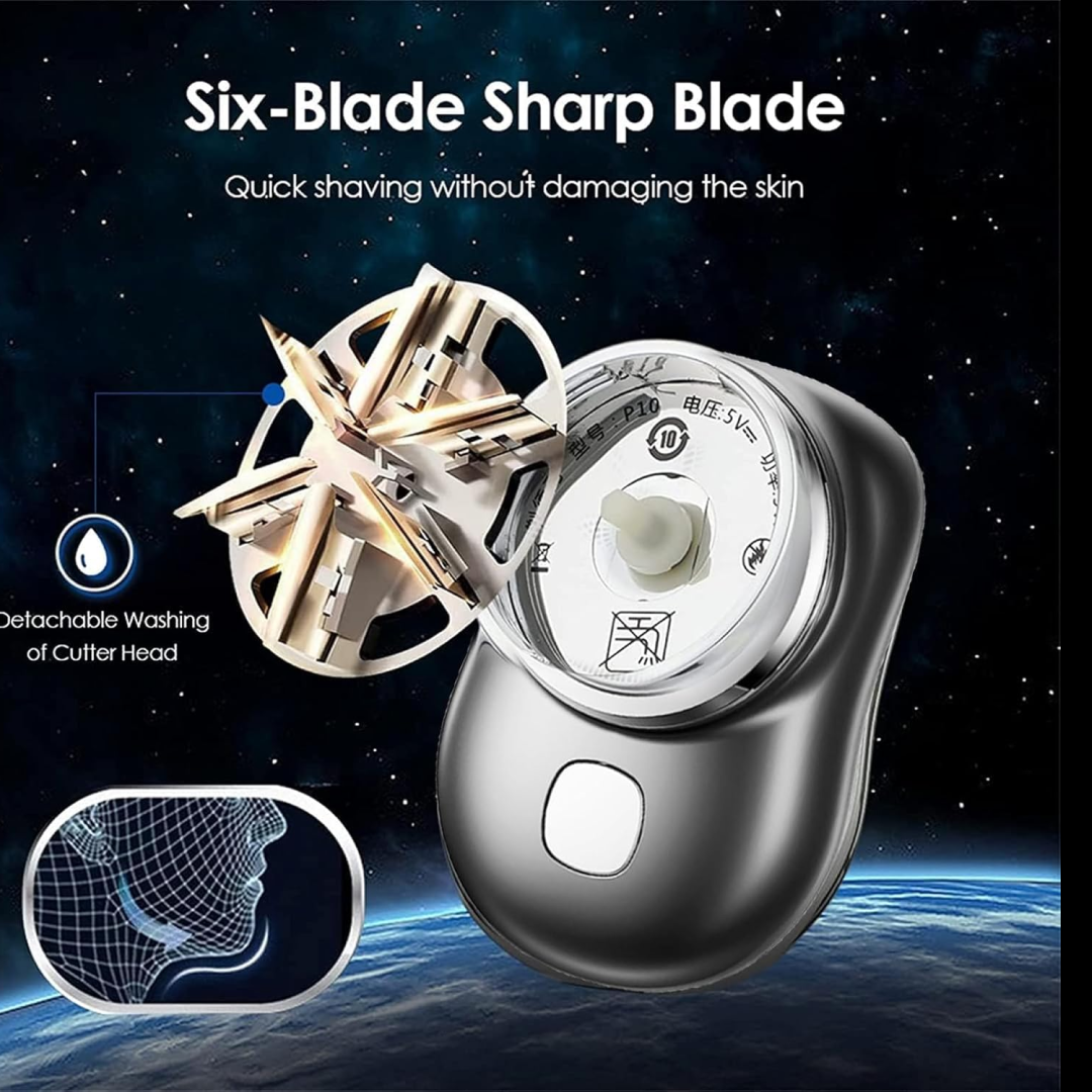 Powerful Trimming Portable Electric Shaver & Beard Clipper |Travel-Friendly Trimmer (1 Pc)