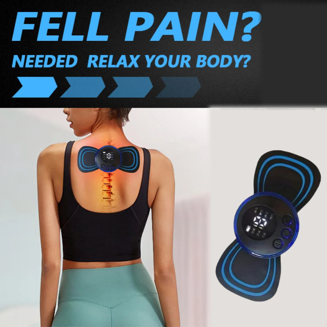 Portable USB Neck Massager | EMS Electric Cervical Massager with Lymphatic Drainage | Mini Neck & Body Massager