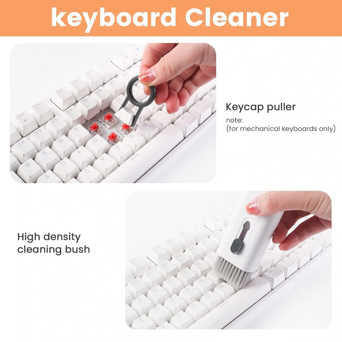 7-in-1 Electronic Cleaning Kit for Keyboard, Screen, AirPods & Laptop – Multi-Tool Cleaner Set