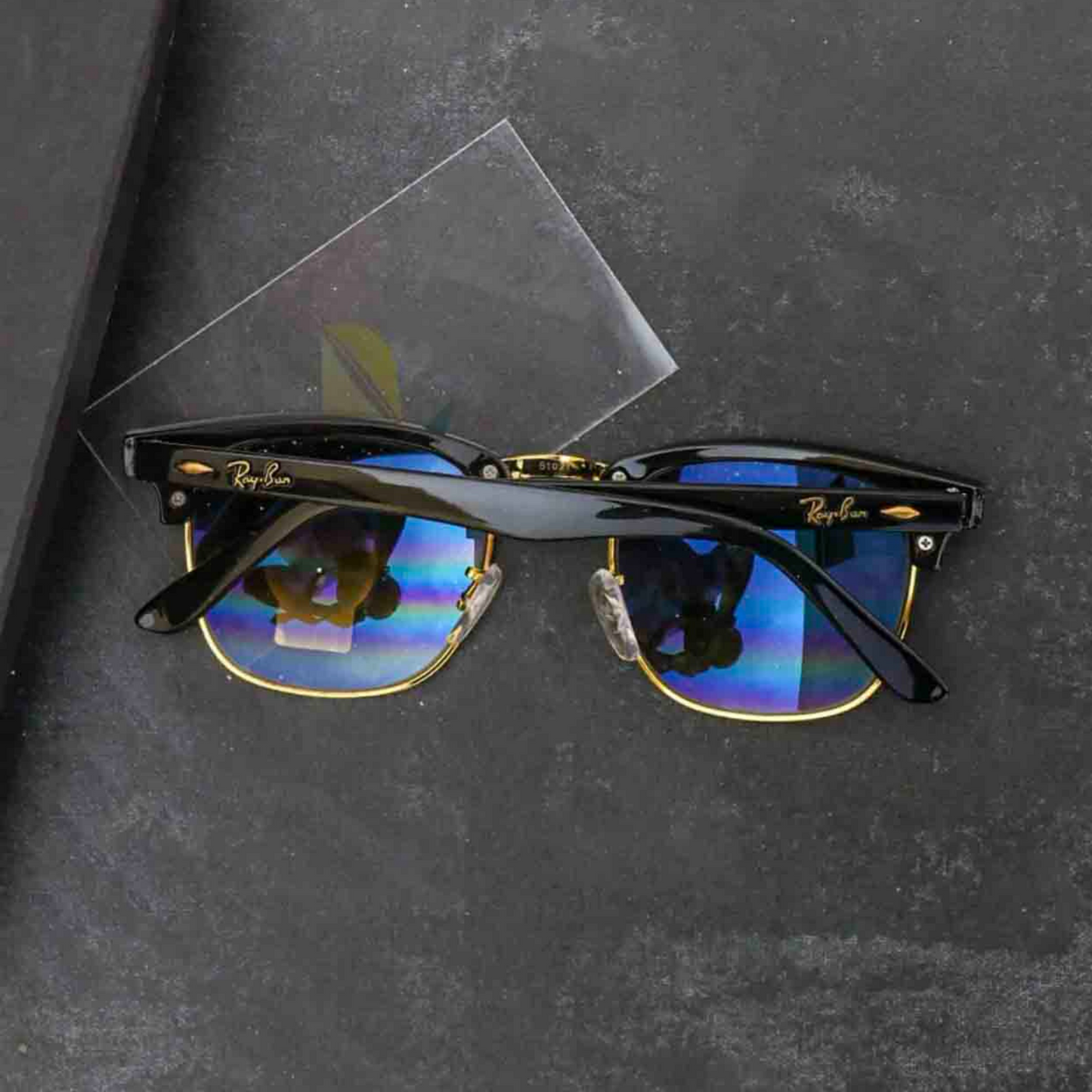 RAY-BAN New Stylish Brown Shaded & Gold 3016 Sunglass For Unisex