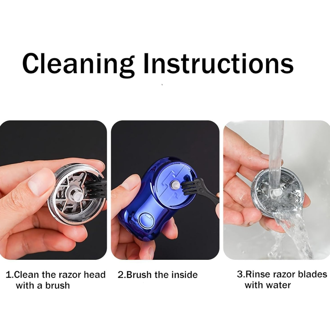 Powerful Trimming Portable Electric Shaver & Beard Clipper |Travel-Friendly Trimmer (1 Pc)