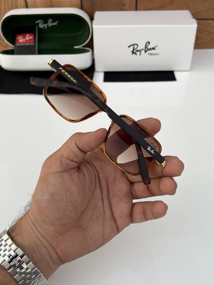 Ray_ban 8840 Gold Brown Tiger