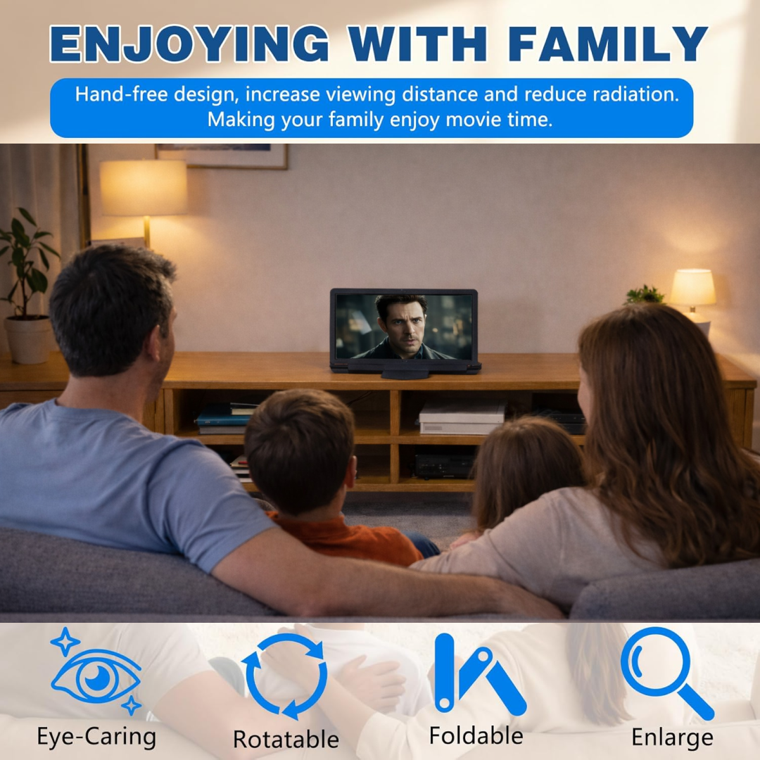 3D HD Mobile Phone Screen Magnifier & Video Amplifier | Portable Movie & Video Viewing Stand for Smartphones (1 Pc)