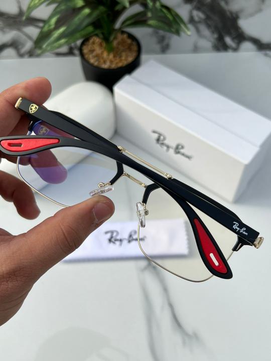 Ray Ban Clear Gold Black For Daily Causal Evergreen UV Protected For Unisex.