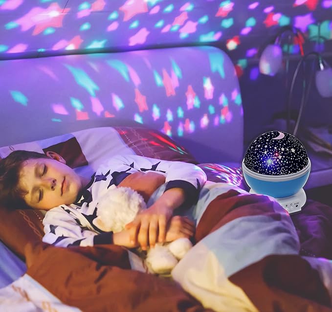 Colour Changing Star Master Rotating Projection Night Lamp | Galaxy Sky Projector with Music & Timer for Kids & Bedroom