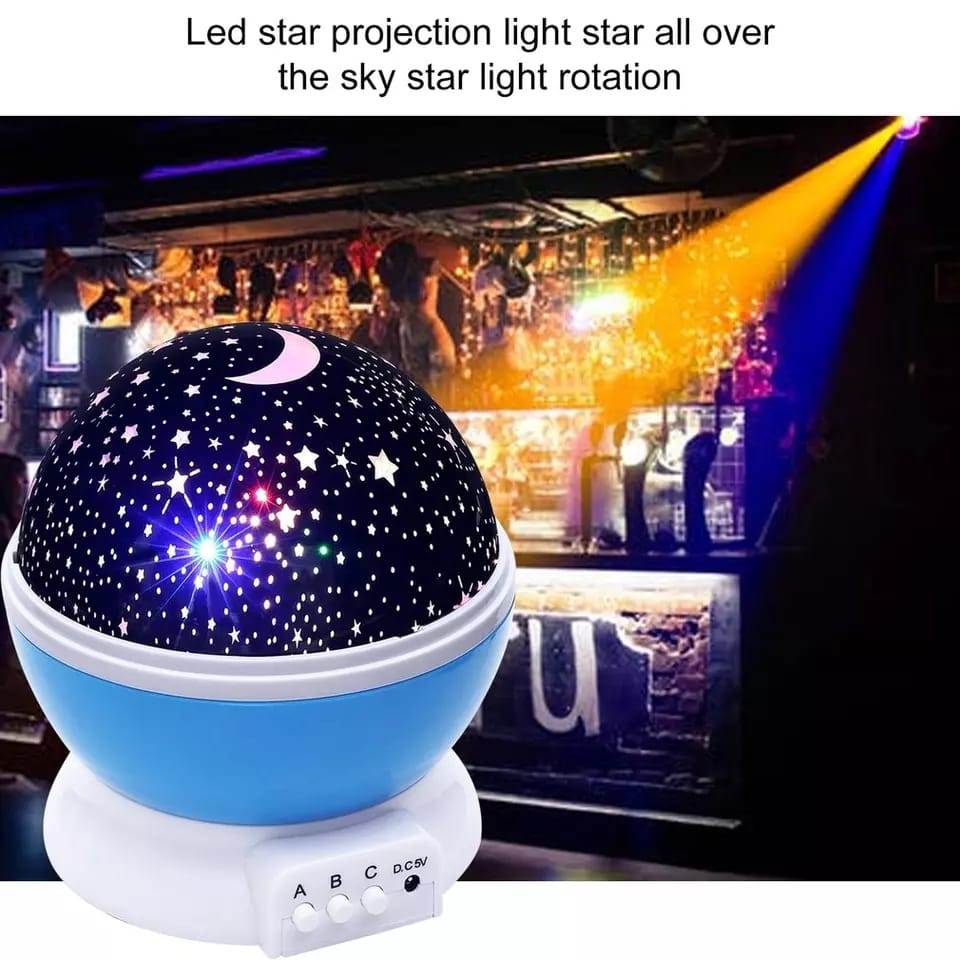 Colour Changing Star Master Rotating Projection Night Lamp | Galaxy Sky Projector with Music & Timer for Kids & Bedroom