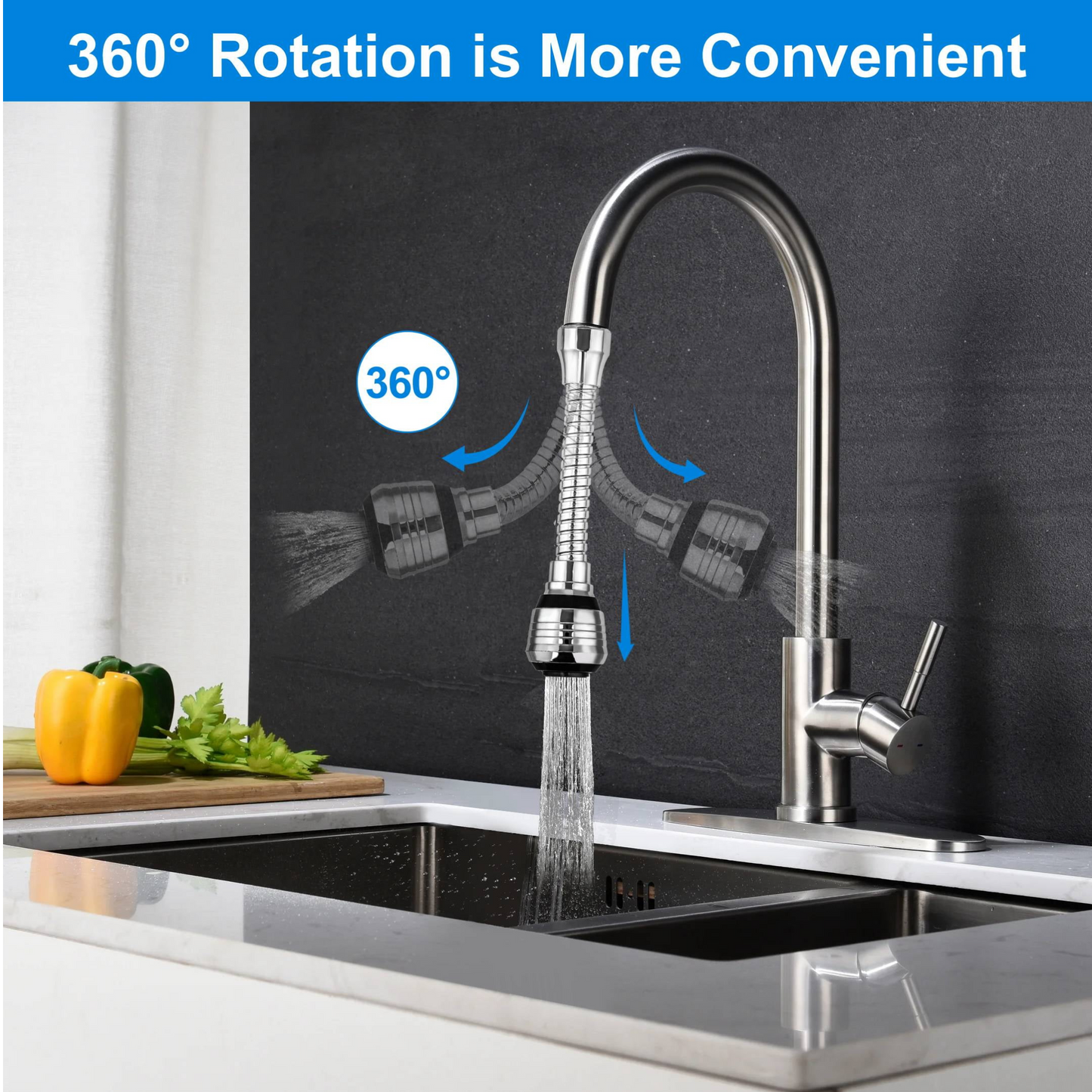 Flexible Water Sprayer & Sprinkler | Lightweight Portable Watering and Washing Tool for Home, Garden & Cleaning Use