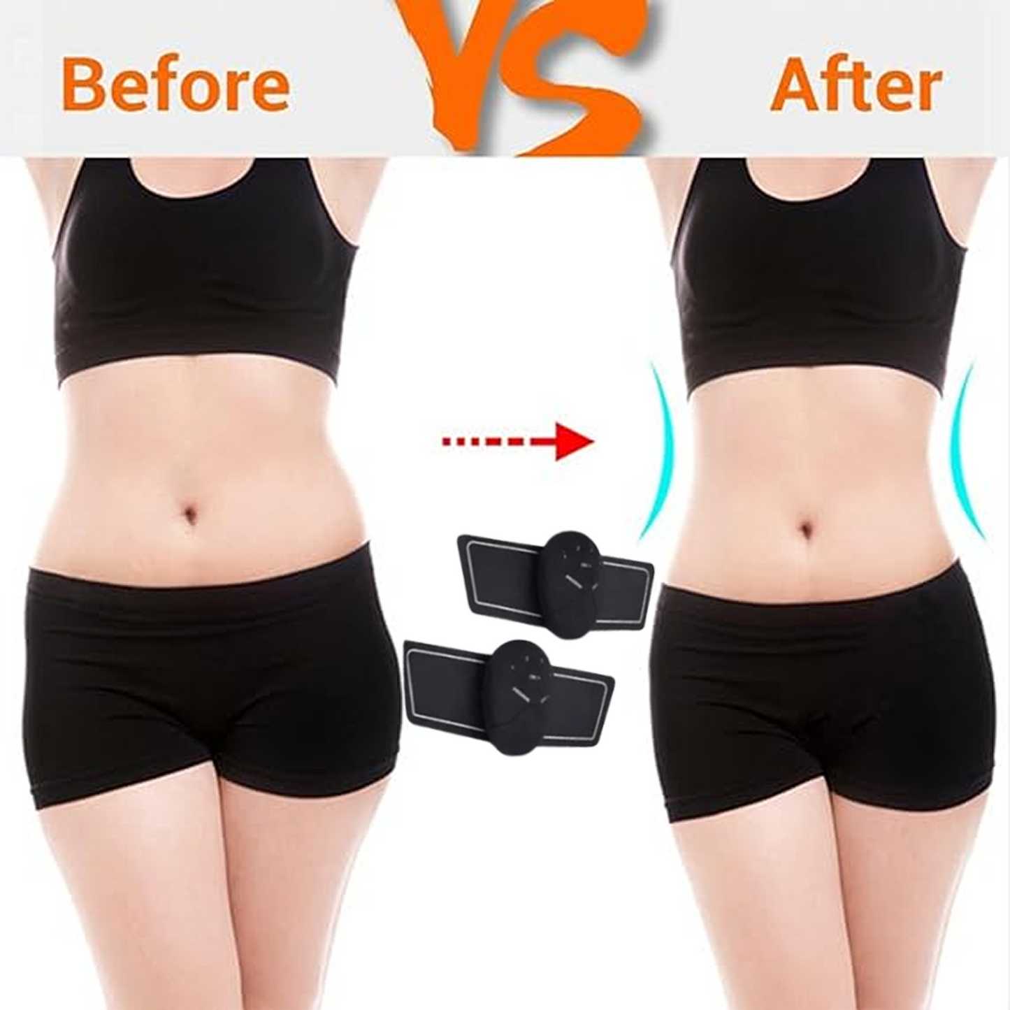 6 Pack ABS Stimulator Wireless Abdominal & Muscle Exerciser | EMS Body Massager | Fitness Abs Training Device for Muscle Toning