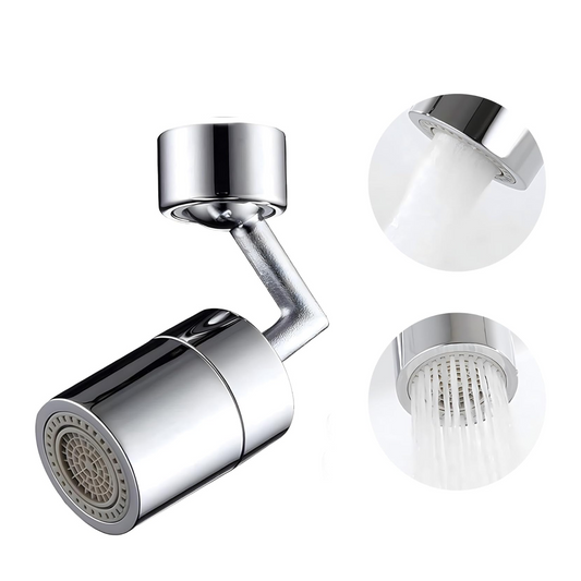 Splash Filter Faucet Sprayer Head | 360° Rotatable Sink Faucet Extender for Kitchen & Bathroom with Color Box