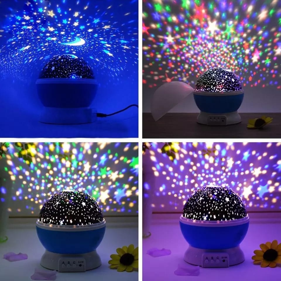 Colour Changing Star Master Rotating Projection Night Lamp | Galaxy Sky Projector with Music & Timer for Kids & Bedroom