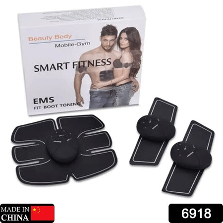 6 Pack ABS Stimulator Wireless Abdominal & Muscle Exerciser | EMS Body Massager | Fitness Abs Training Device for Muscle Toning