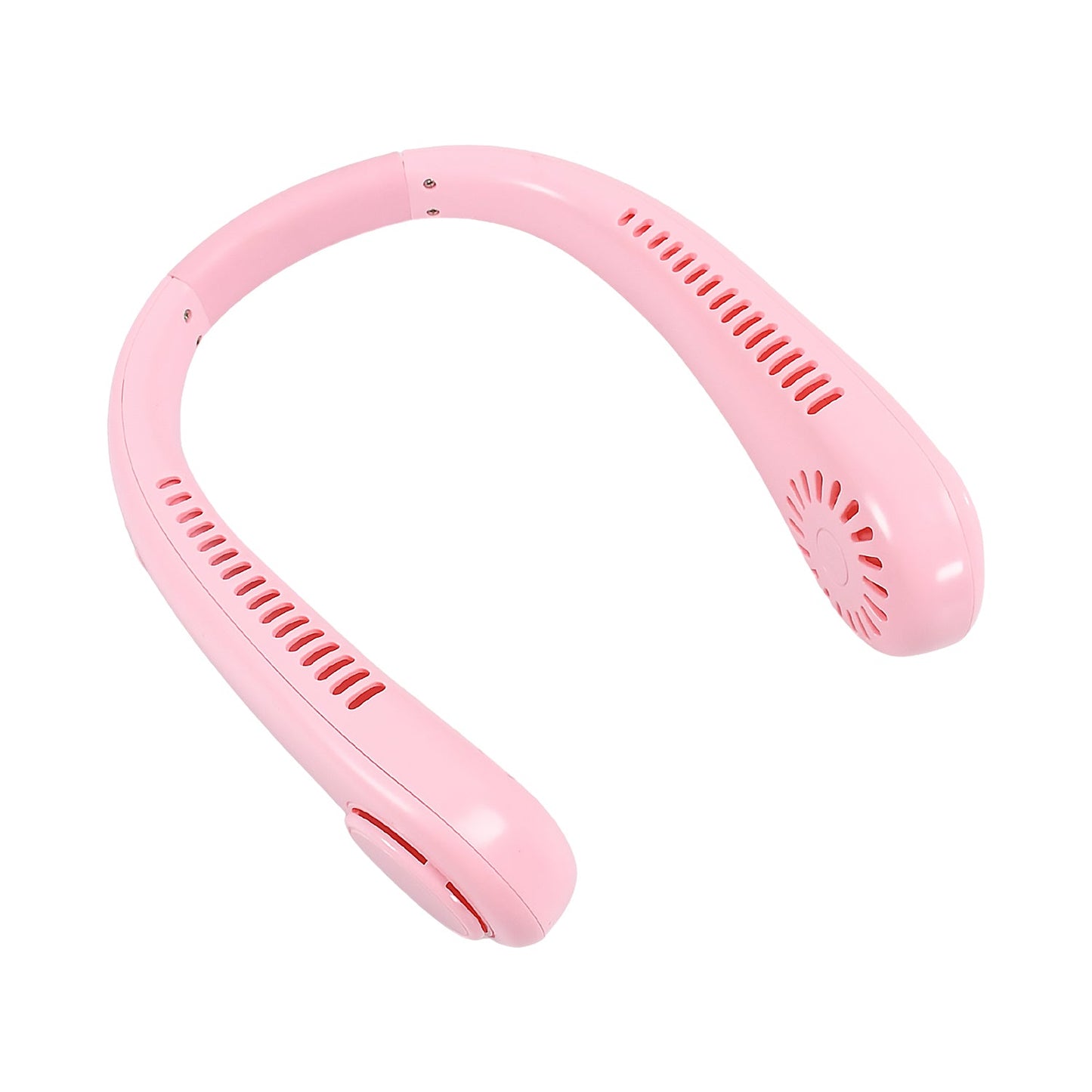 Portable USB Rechargeable Bladeless Neck Fan – Hands-Free 360° Cooling Wearable Fan for Travel & Outdoor Use