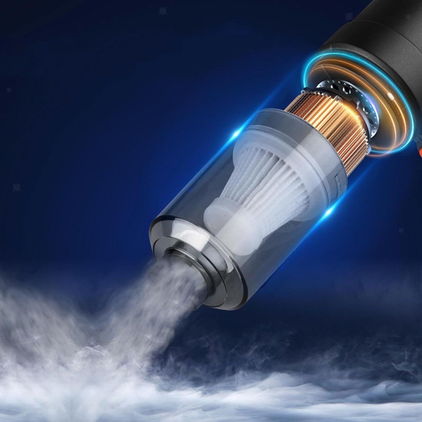 2-in-1 Cordless Mini Car Vacuum Cleaner – High Power USB Rechargeable Handheld Vacuum for Car, Home & Office