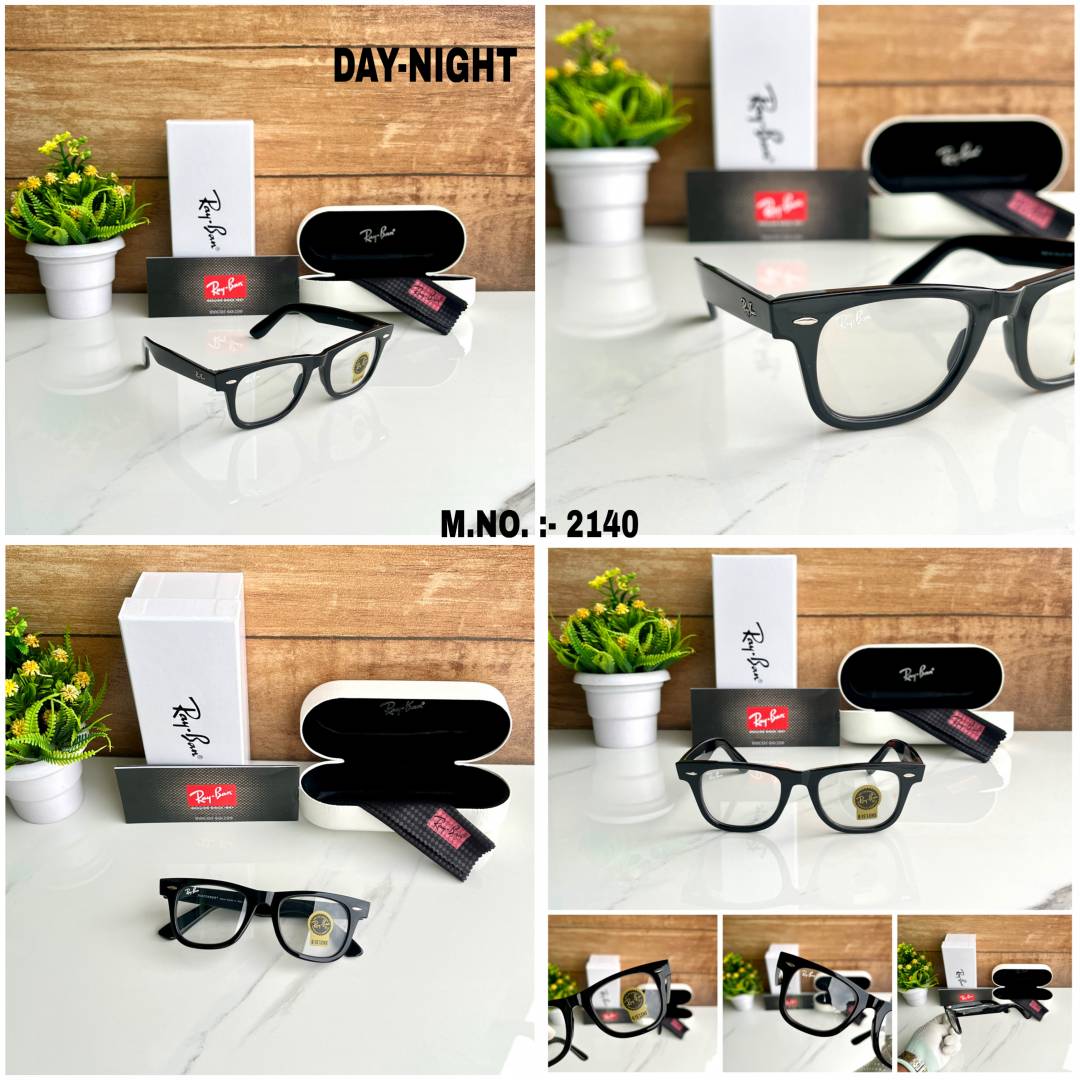 Ray Ban Clear Black Wayfarer Sunglass For Daily Causal Evergreen UV Protected For Unisex